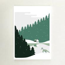 Load image into Gallery viewer, Christmas, Christmas cards green A5, envelops included